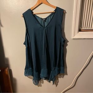 Simply Vera by Vera Wang 2XL Navy Blue Blouse